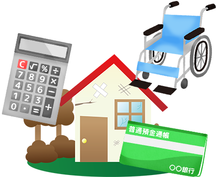 認知症・財産管理・孤独死対策など複雑な問題が絡む状況の図解